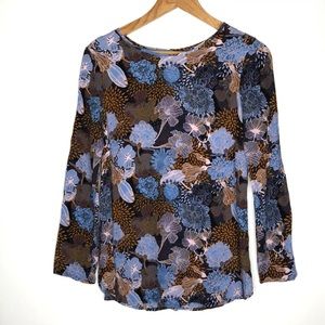 HM Floral Semi Sheer Maternity Tunic Top Small